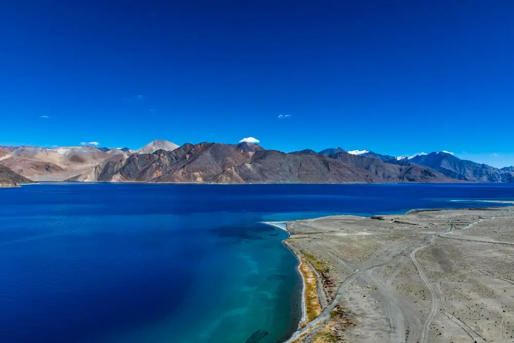 Pangong Tso (also known as Pangong Lake),