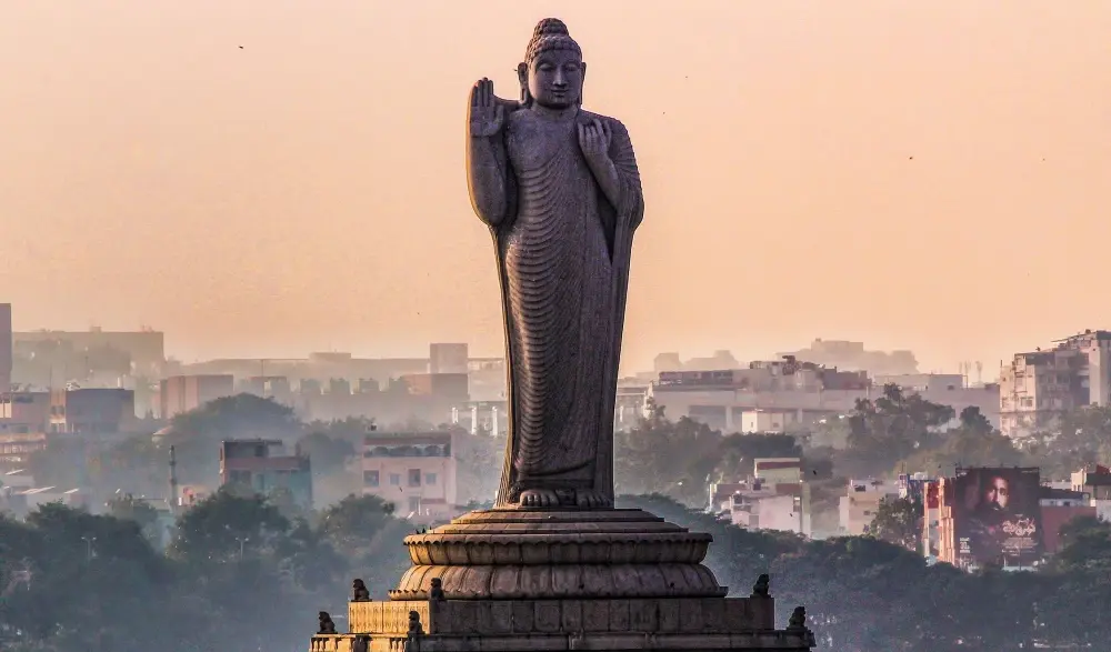 Hussain Sagar Lake.