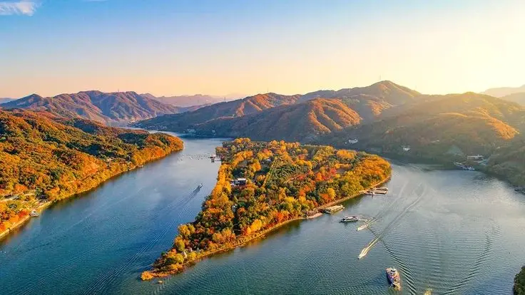Nami Island, a popular tourist destination in South Korea