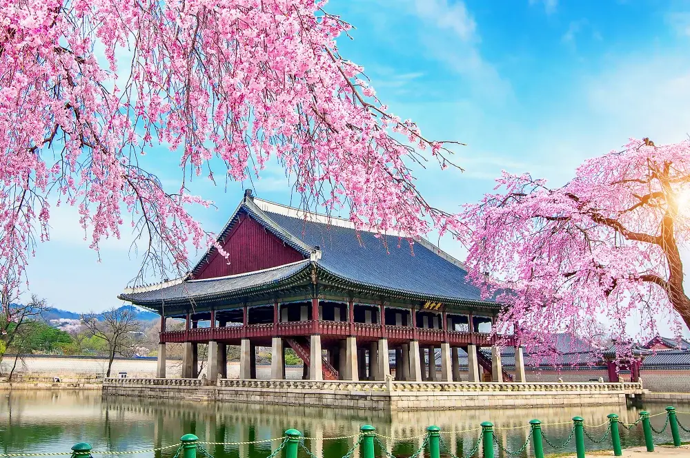 Gyeonghoeru Pavilion at Gyeongbokgung Palace in Seoul