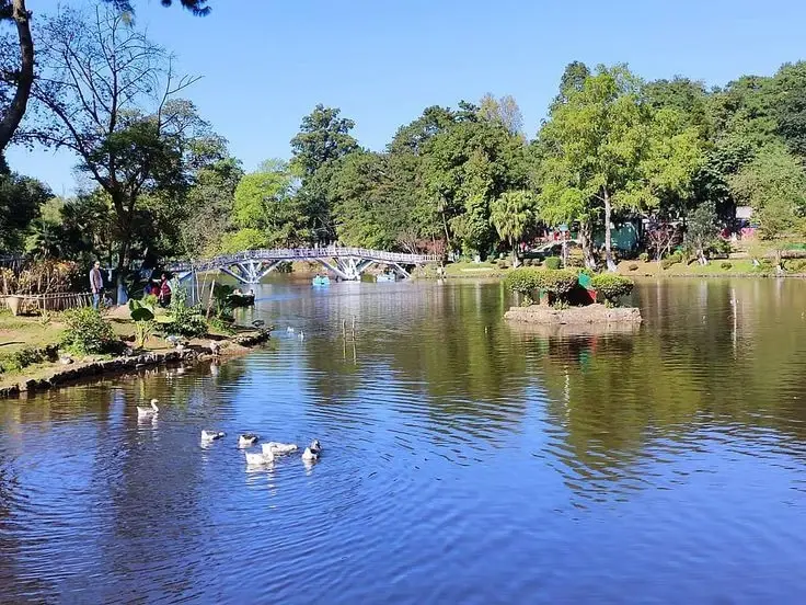 Ward's Lake in Shillong, Meghalaya, India. I
