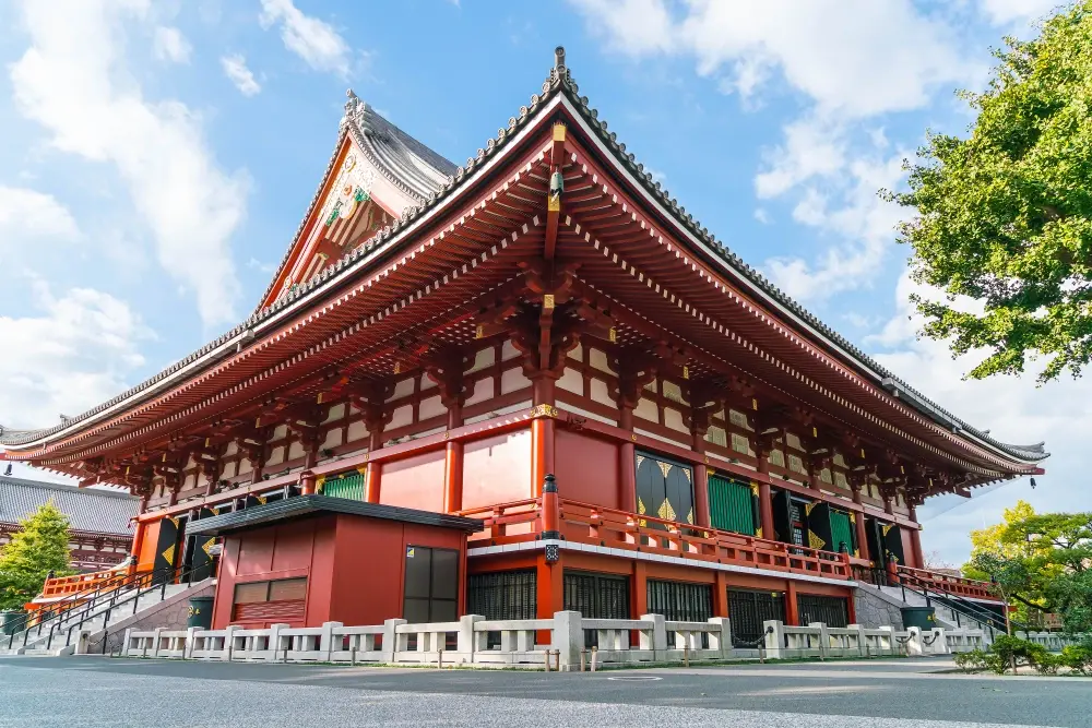SensÅ-ji temple, an ancient Buddhist temple located in the Asakusa district of Tokyo, Japan.