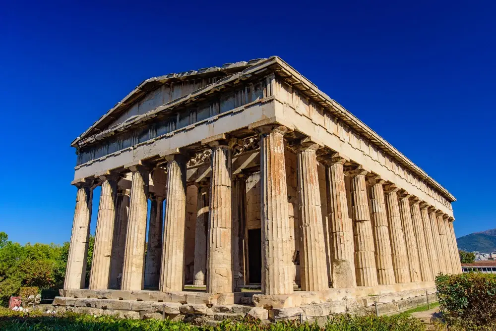 Temple of Hephaestus, one of the best-preserved ancient Greek temples in the world. 
