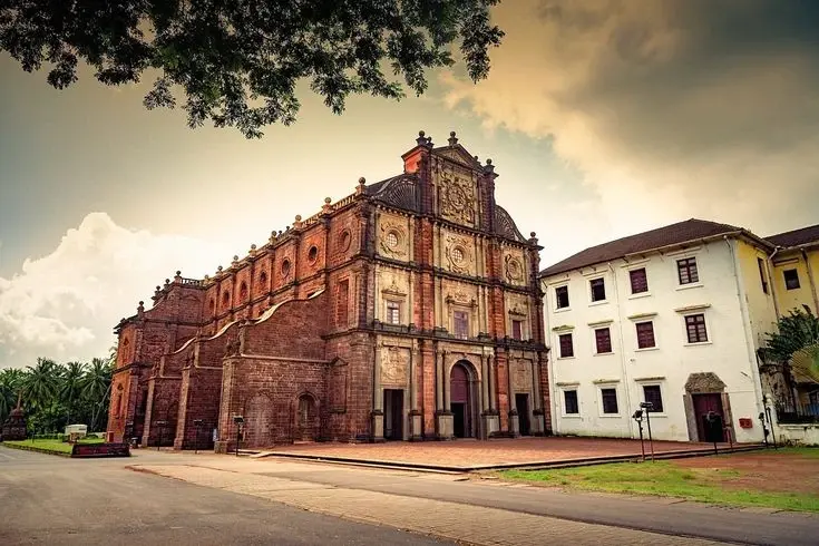  Basilica of Bom Jesus, a renowned church located in Old Goa, India.