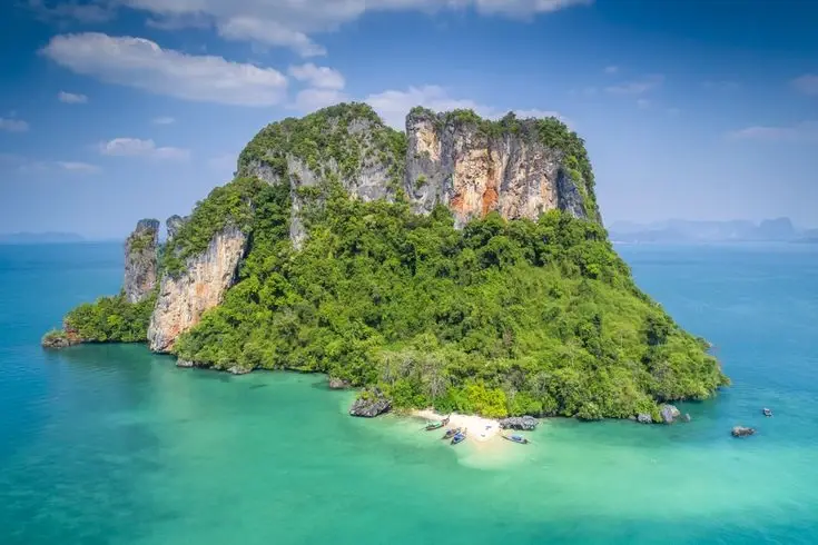 Koh Nok island, which is in Phang Nga Bay, Thailand. 