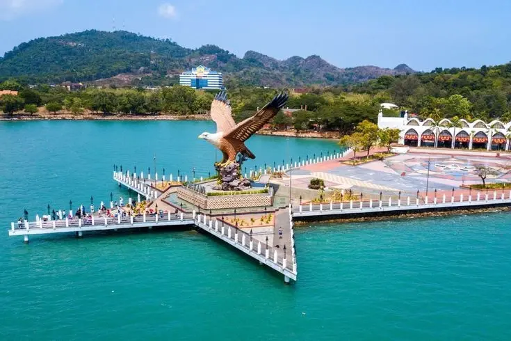 Dataran Lang, also known as Eagle Square, in Langkawi, Malaysia.