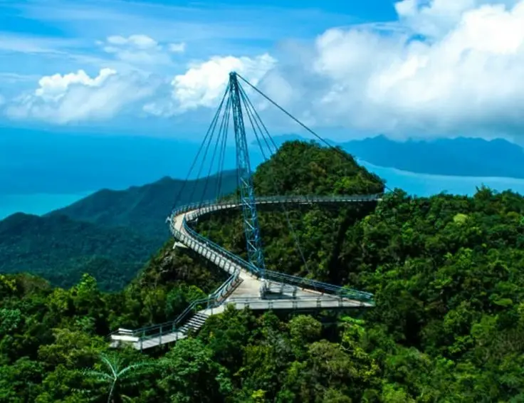  Langkawi Sky Bridge in Malaysia. 