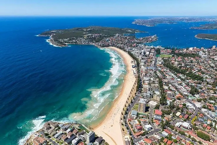 Manly Beach in Sydney, Australia.