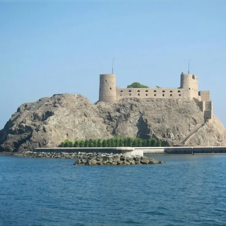  Al Jalali Fort, a historic landmark in Muscat, Oman. 
