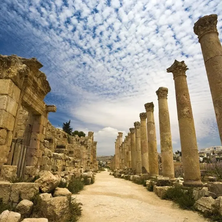  Jerash, located in Jordan. 