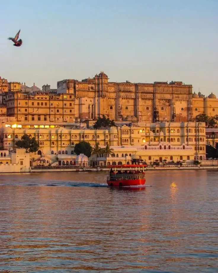 City Palace complex in Udaipur, Rajasthan, India,