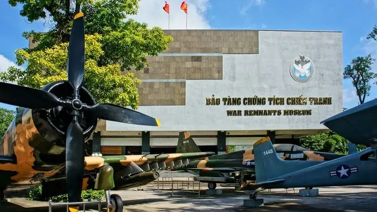 War Remnants Museum located in Ho Chi Minh City, Vietnam. 