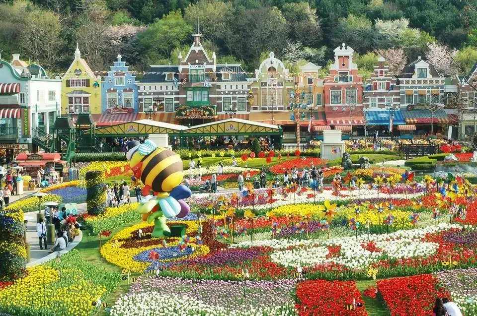 European Adventure zone in Everland, South Korea's largest theme park.