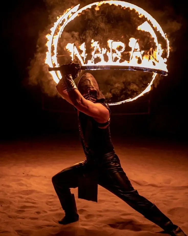 fire dance or fire show
