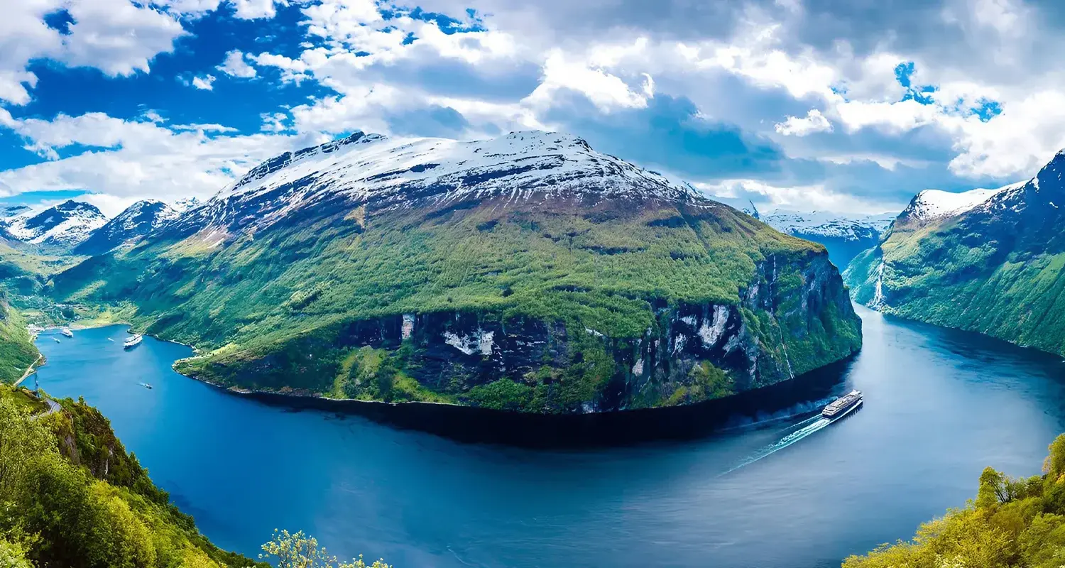 Geirangerfjord in Norway, a UNESCO World Heritage